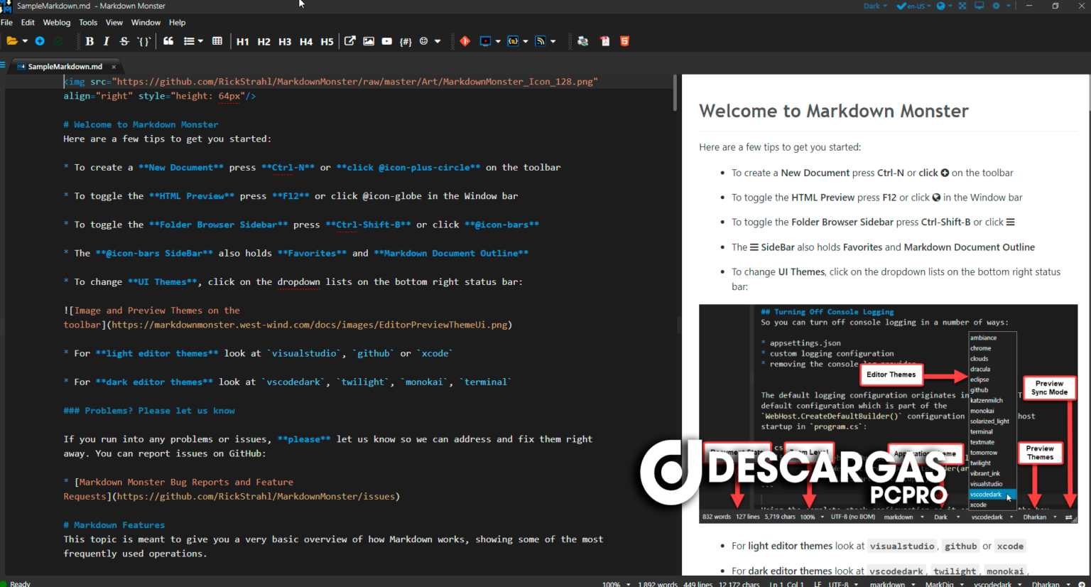 Markdown Monster 3.0.4 for windows download